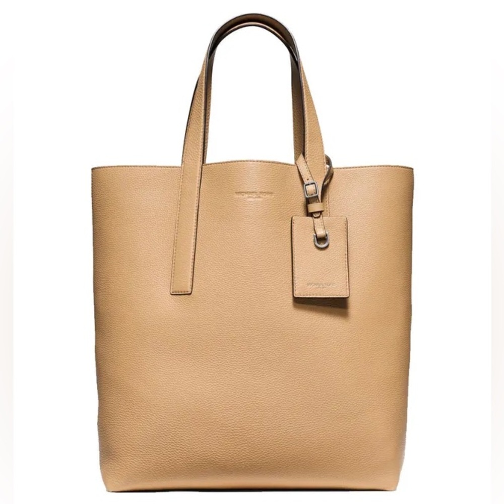 Authentic Michael Kors Men’s Mason Pebbled Leather Reversible Suede Tote Bag
